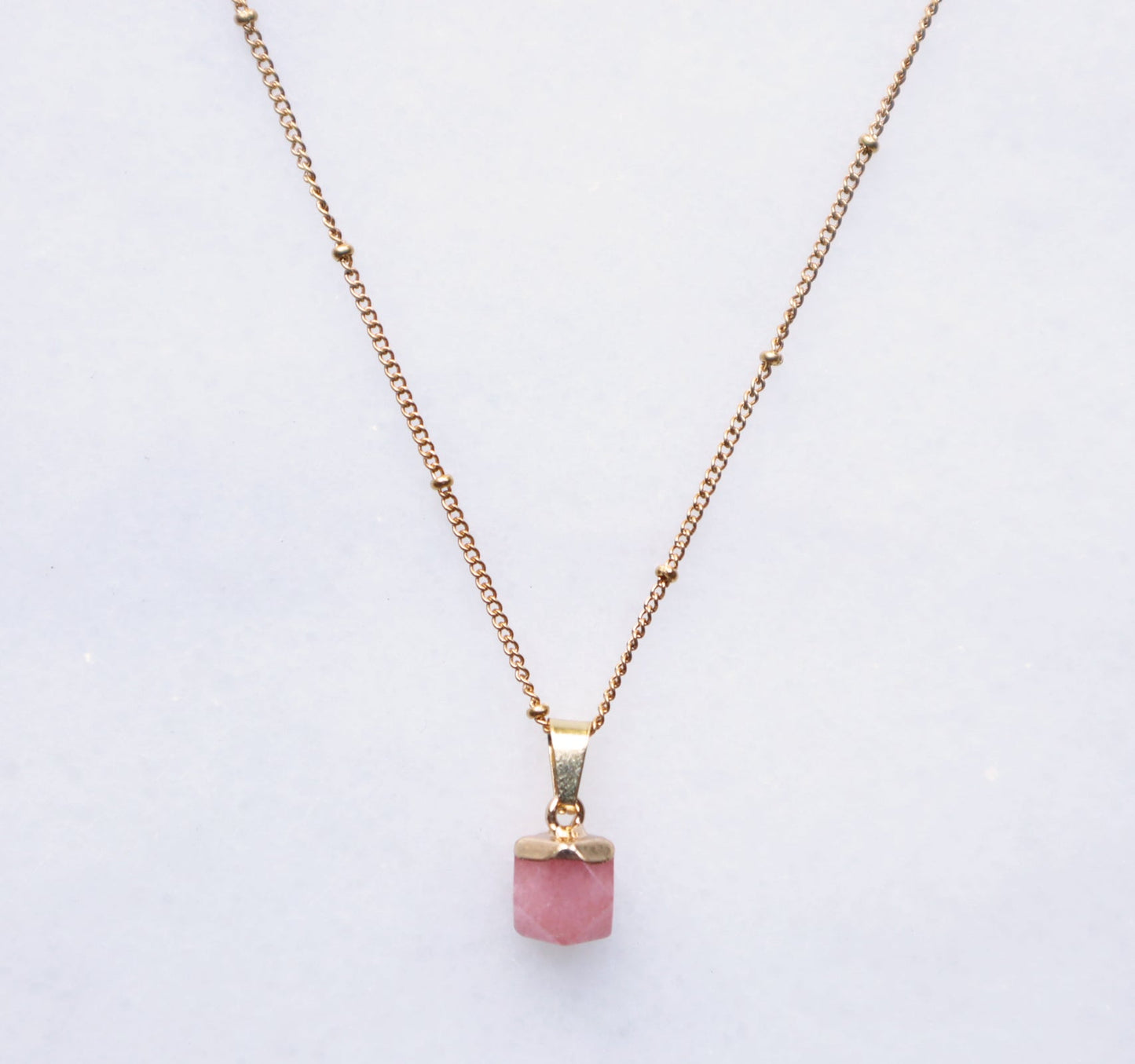 Roze Chalcedony Ketting voor Liefde & Healing