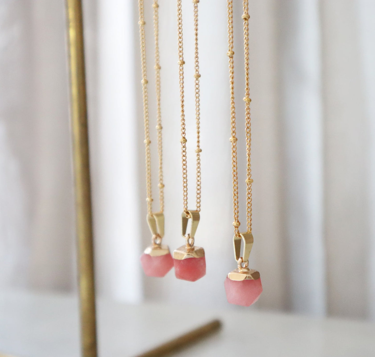 Roze Chalcedony Ketting voor Liefde & Healing