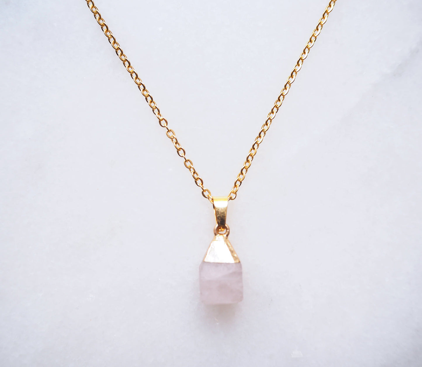 Rosé Quartz Ketting voor Liefde & Vrede