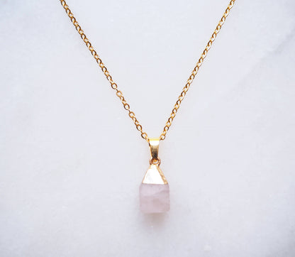 Rosé Quartz Ketting voor Liefde & Vrede