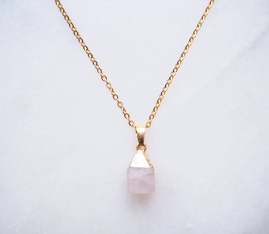 Rosé Quartz Ketting voor Liefde & Vrede