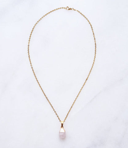 Rosé Quartz Ketting voor Liefde & Vrede