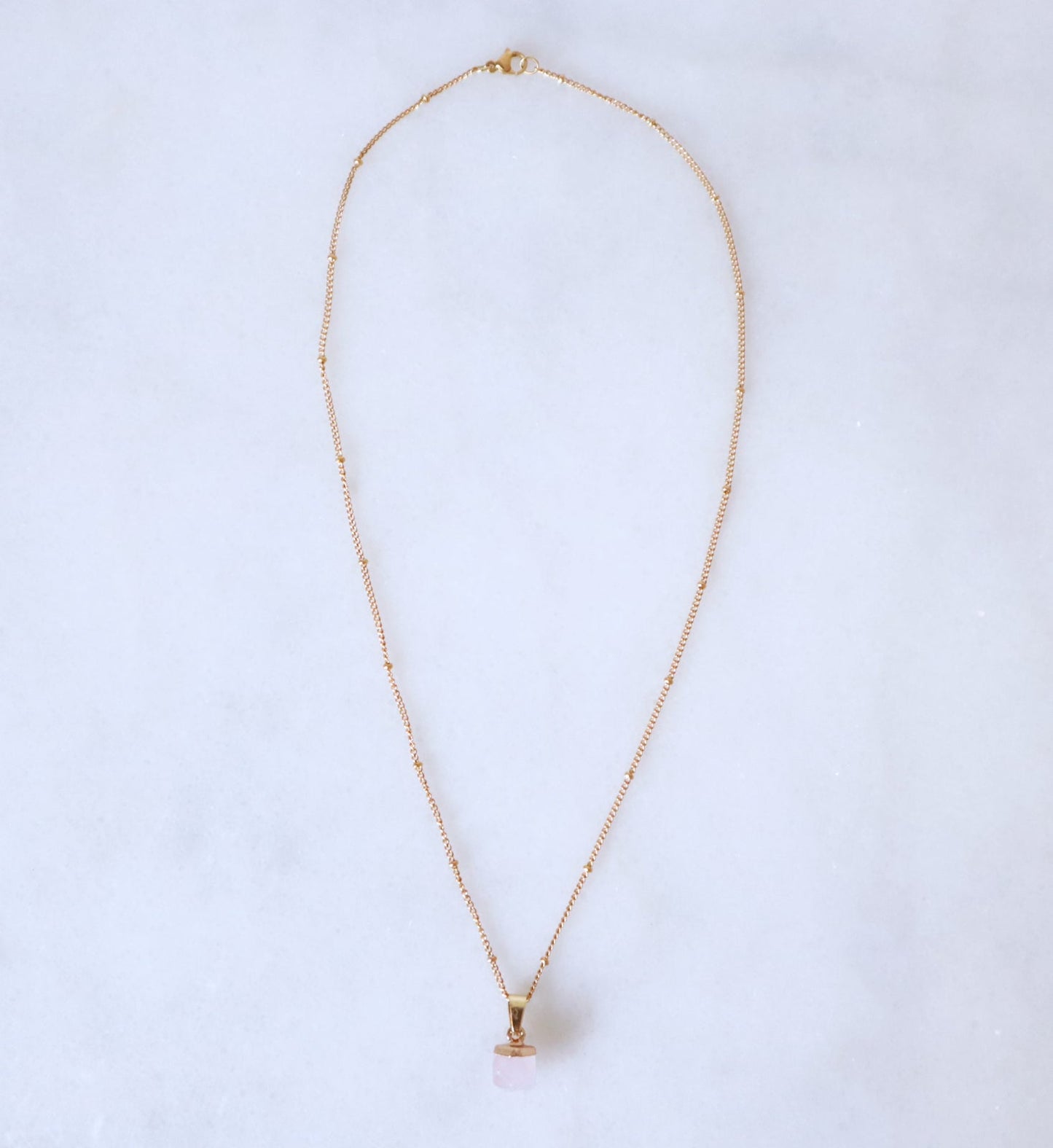 Rosé Quartz Ketting voor Self-love & Compassie (XS)