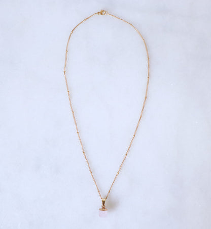 Rosé Quartz Ketting voor Self-love & Compassie (XS)
