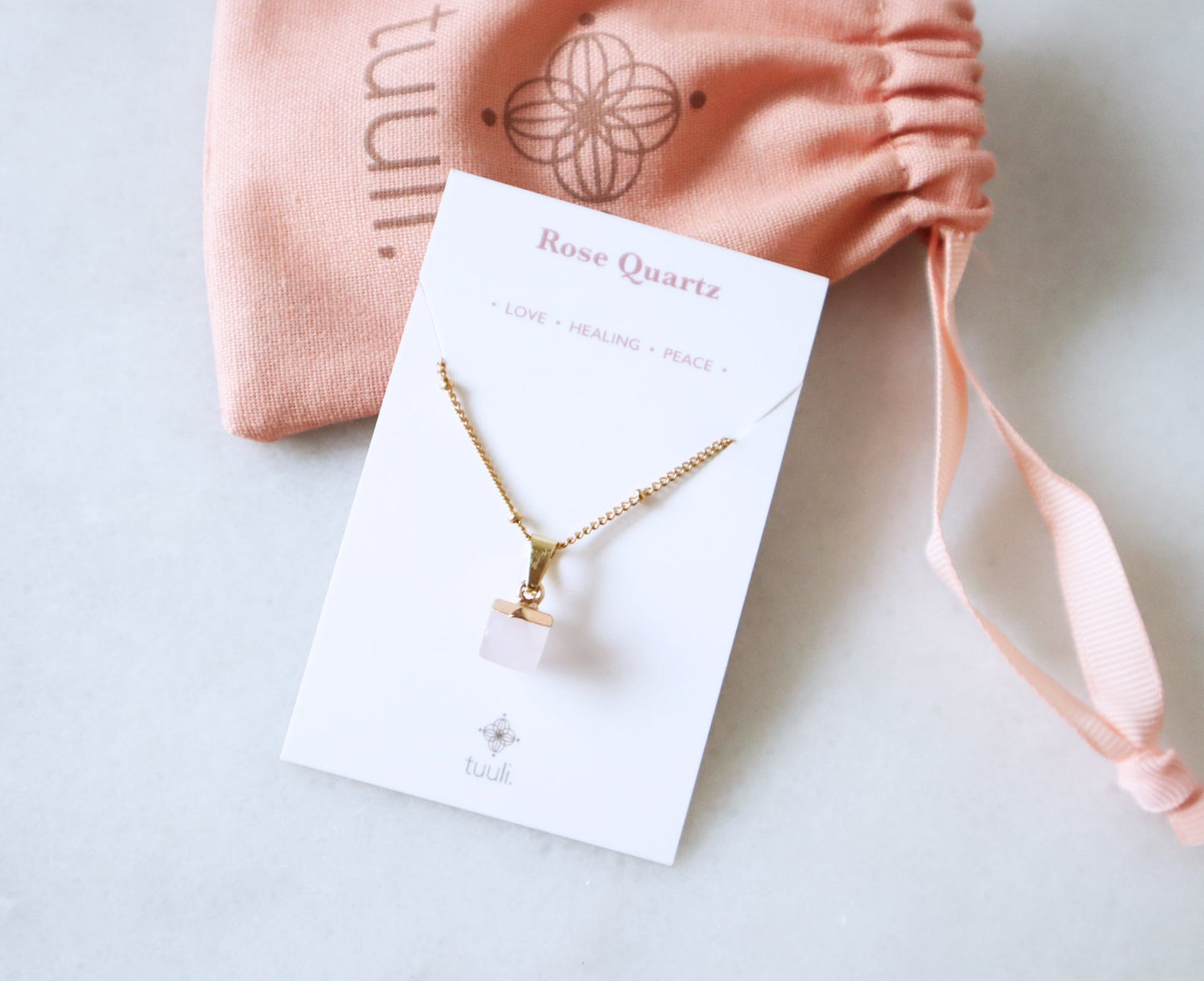 Rosé Quartz Ketting voor Self-love & Compassie (XS)