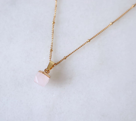 Rosé Quartz Ketting voor Self-love & Compassie (XS)