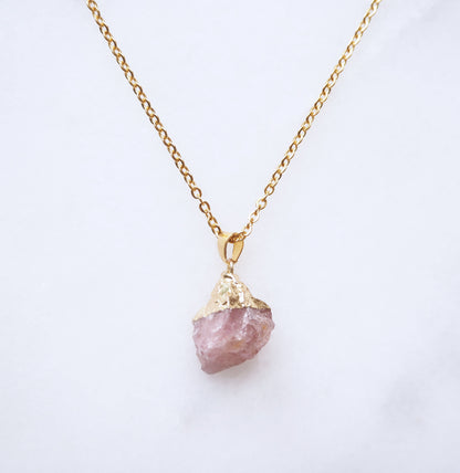 Aardbei Quartz Ketting voor Liefde & Blijschap