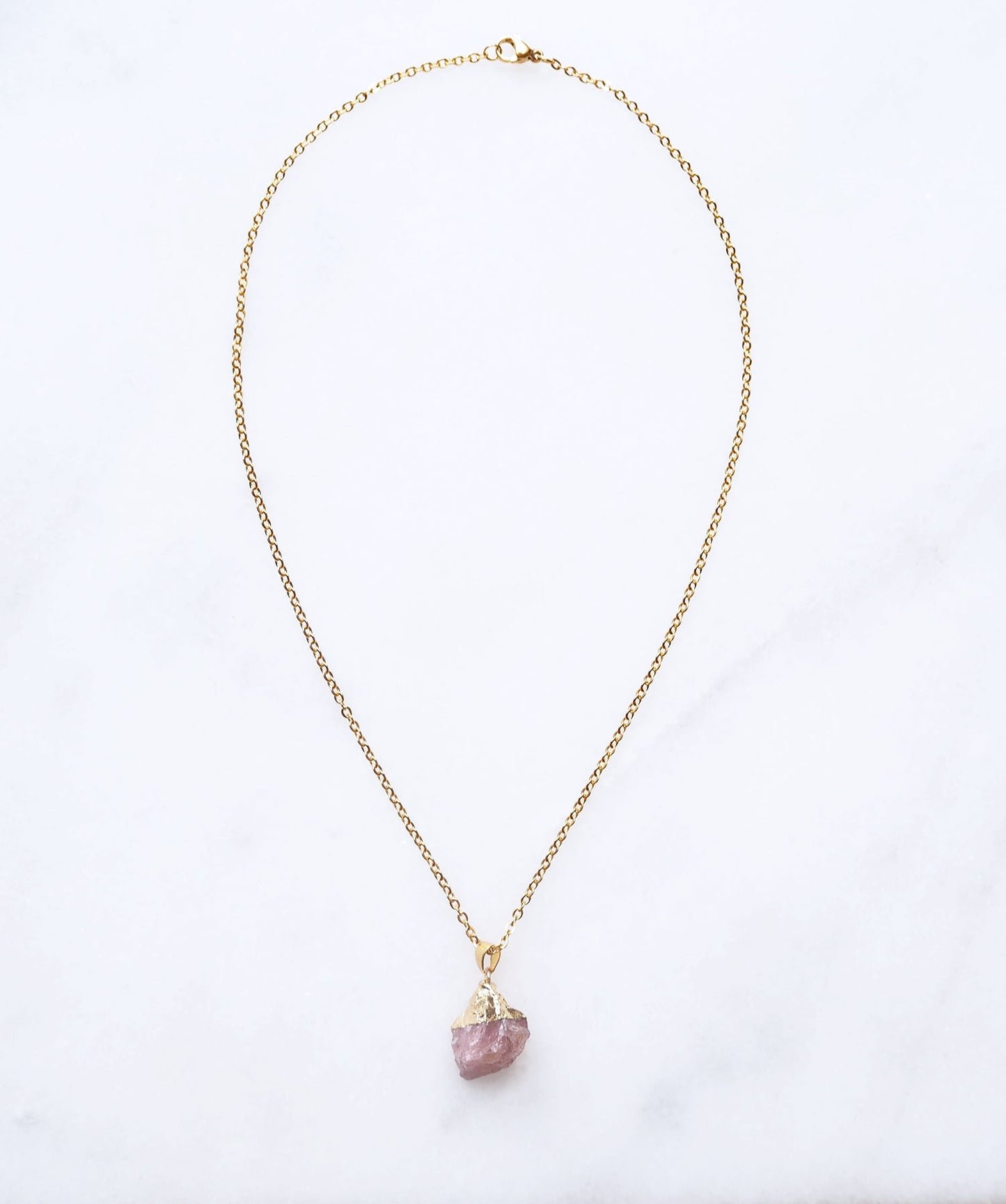 Aardbei Quartz Ketting voor Liefde & Blijschap