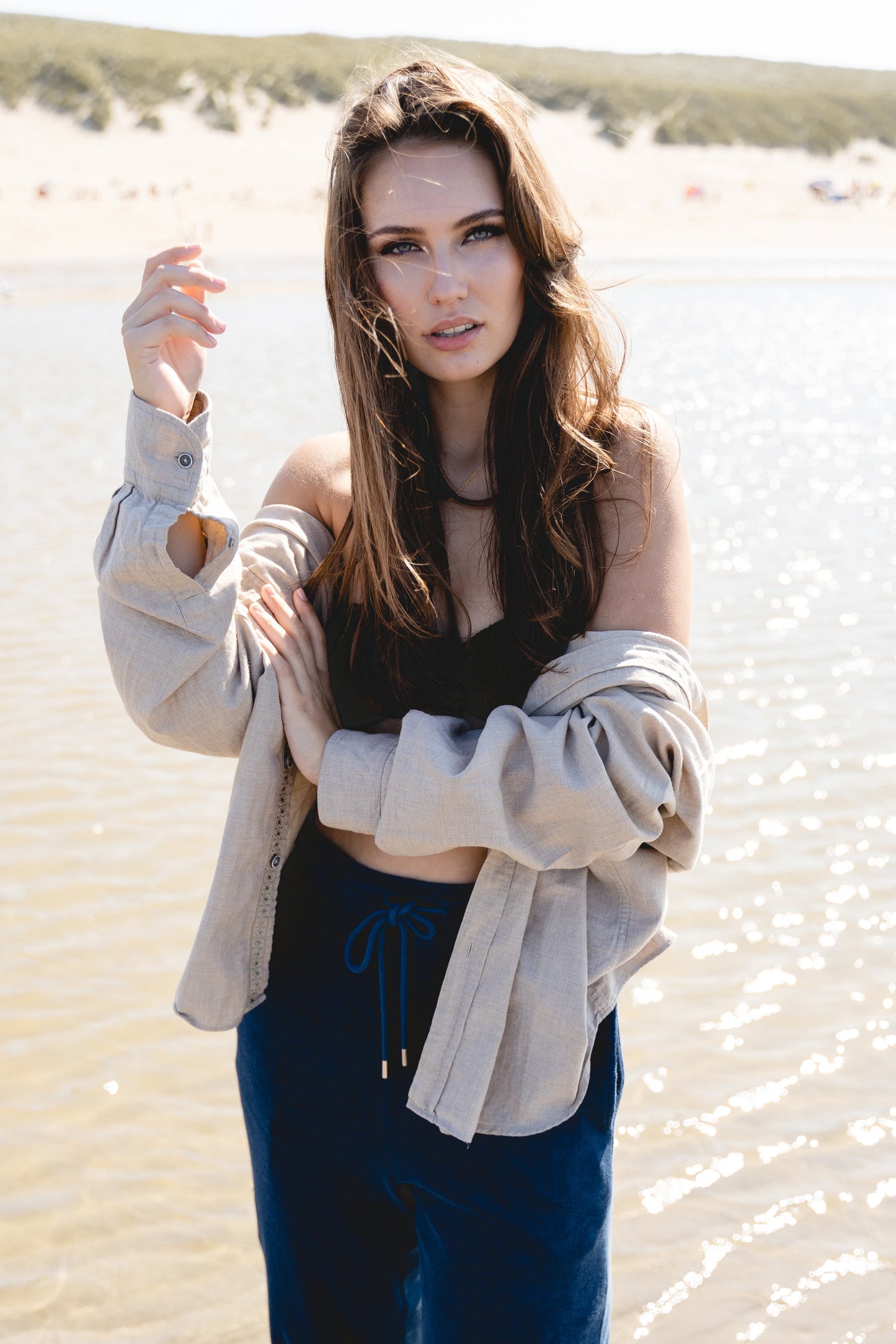 Unisex Meditatie Terry Broek Navy